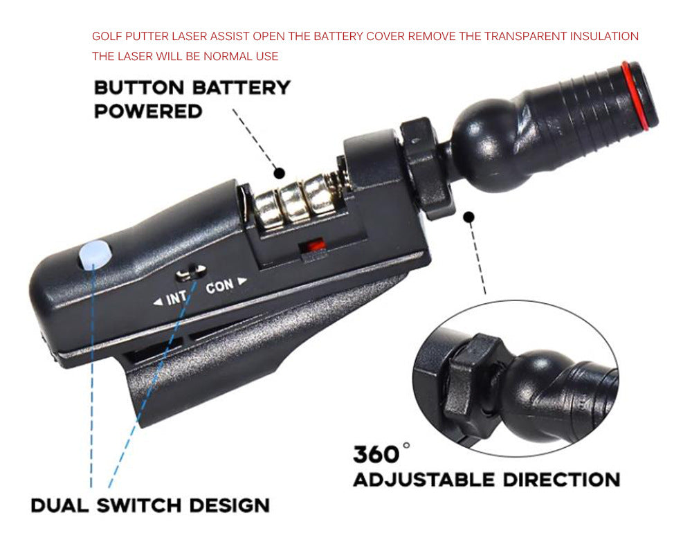 Golf Push Rod Laser Aiming Instrument