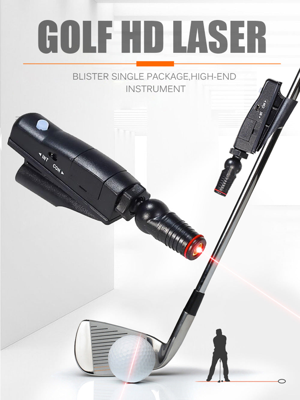 Golf Push Rod Laser Aiming Instrument