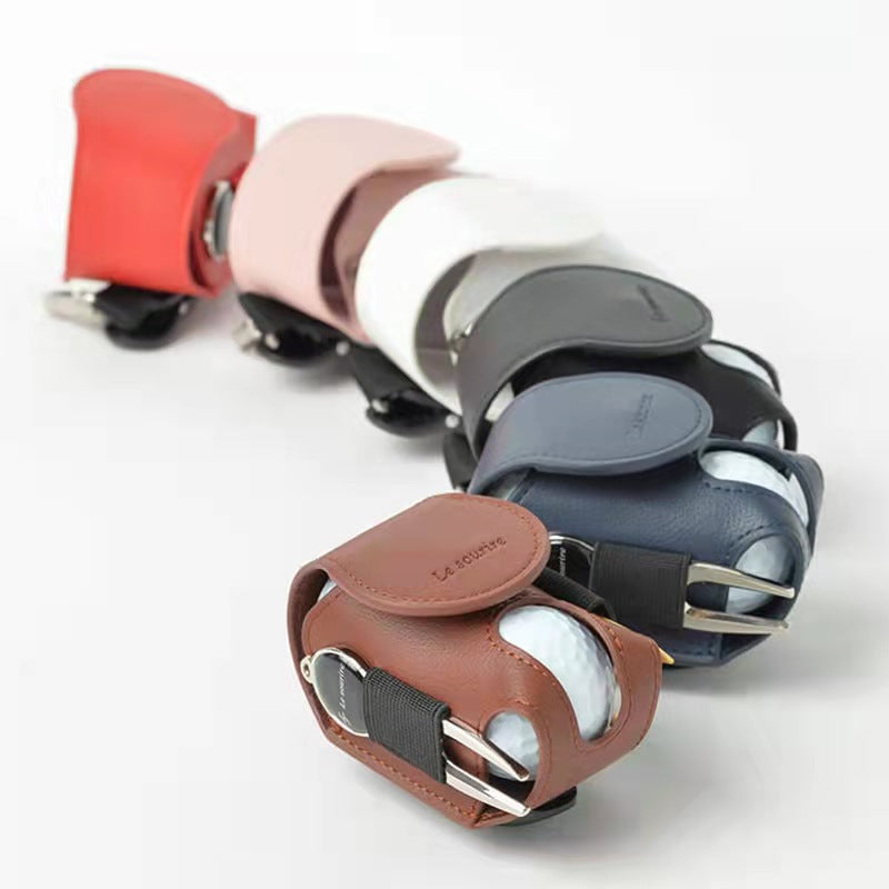 Leather Golf Small Ball Bag