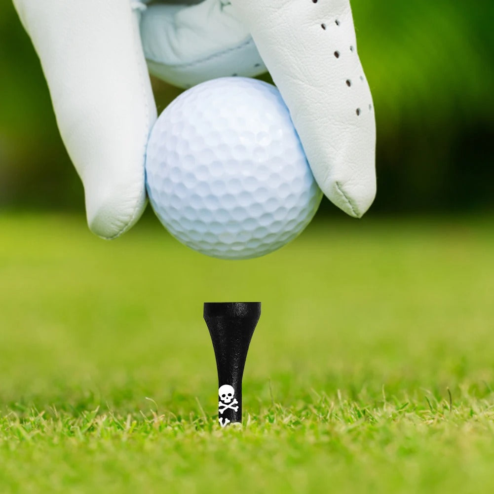 Golf Spike – Black Skull Print Dowel Pin Set