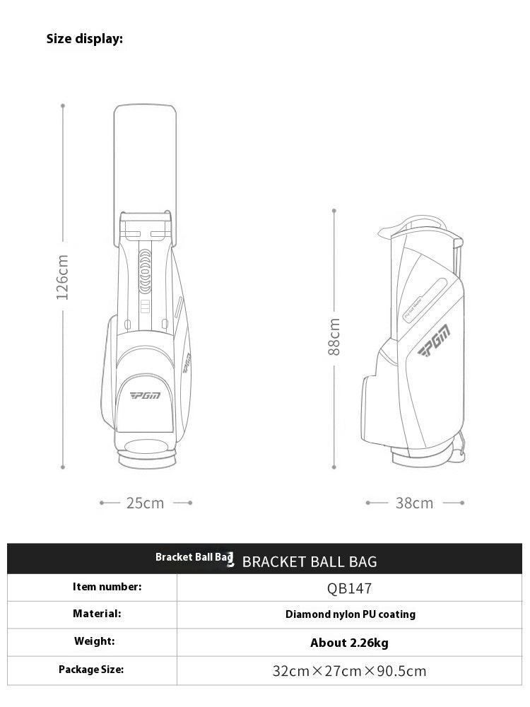 Golf Bag Bracket Backpack